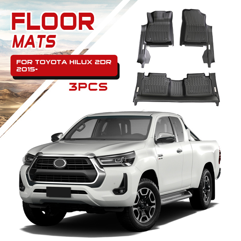 TXR para Toyota HiluxRevo Alfombrilla para coche Tpe Floor Mat Alfombrilla para pies