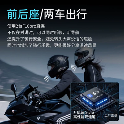 with Built-In Mesh Intercom — Motorcycle Helmet Headset