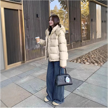 [三星安心绒90%]无标LuLu同款羽绒服女加厚五格白鸭绒小个子短