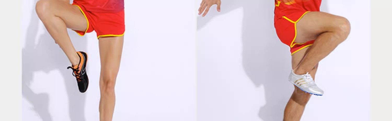 Leichtathletik-Set für Männer und Frauen, Marathon-Laufweste, bedruckter Trainingsanzug für Sprintprüfungswettbewerbe für Sportstudenten_voghion.com