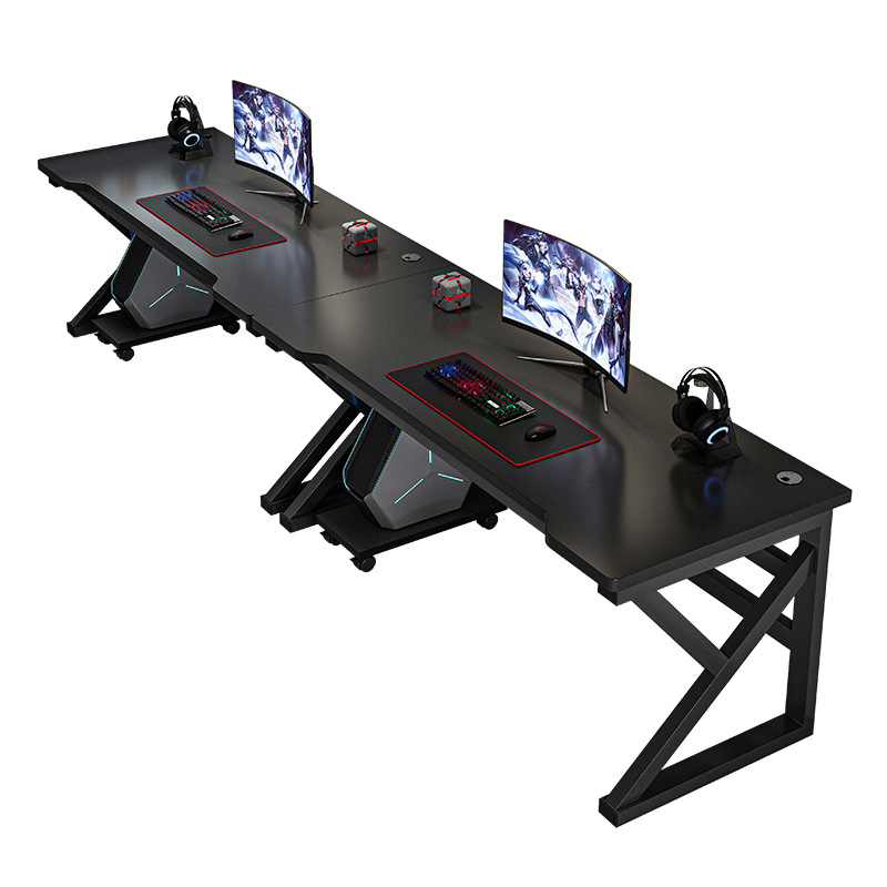 Mesa de computadora de doble mesa de escritorio mesa de juego pareja lado a lado mesa de juego dormitorio mesa de escritorio de oficina mesa de trabajo