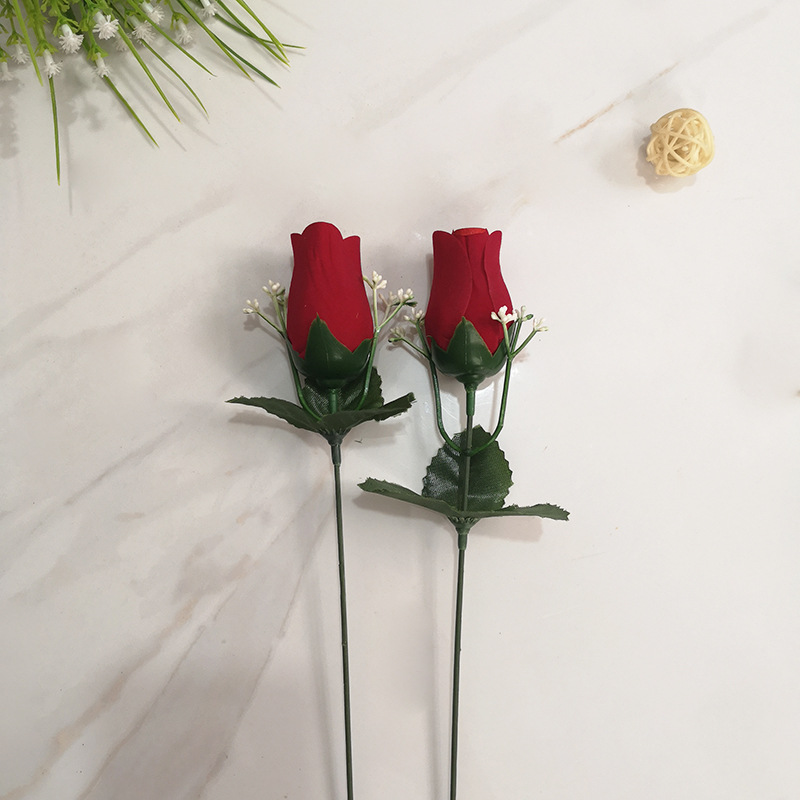 Ramo de Rosas Artificiales para el Día de San Valentín, Regalo para Decoración de Sala de Estar y Dormitorio, Ramo Artificial de Halloween al por Mayor