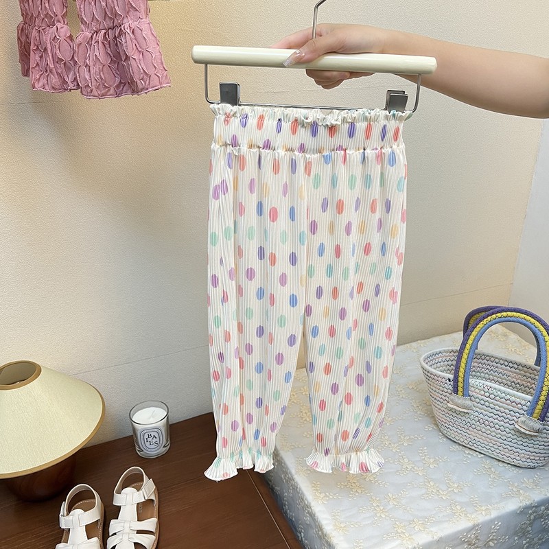 子供パンツ 2025 夏の新男の子アイスシルク防蚊パンツベビーソフトルーズカジュアルパンツブルマ|undefined