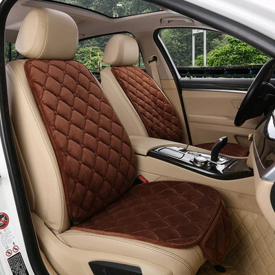 Main Driver's Seat Single Driver's Room Wool pad - brown-crystal-velvet-full-car-with-five-seats-backrest