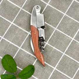 红酒开瓶器花梨木彩木多功能开瓶器木质手柄啤酒启瓶器侍酒师酒刀