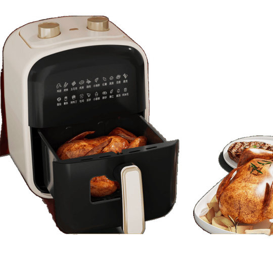 2025 New Air Fryer Fully Automatic Electric Oven Flip-Free Large Capacity Visual Multi-Function Home Smart