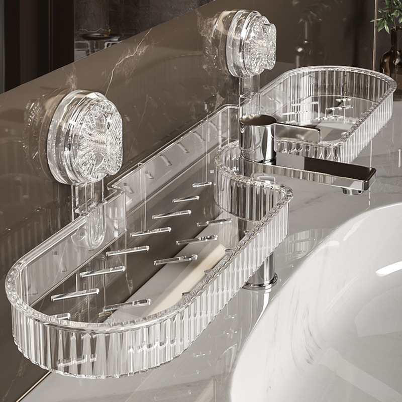 Faucet Suction Cup Storage Rack Toilet Bathroom Wash Washing Table Wall Storage Various Artifact