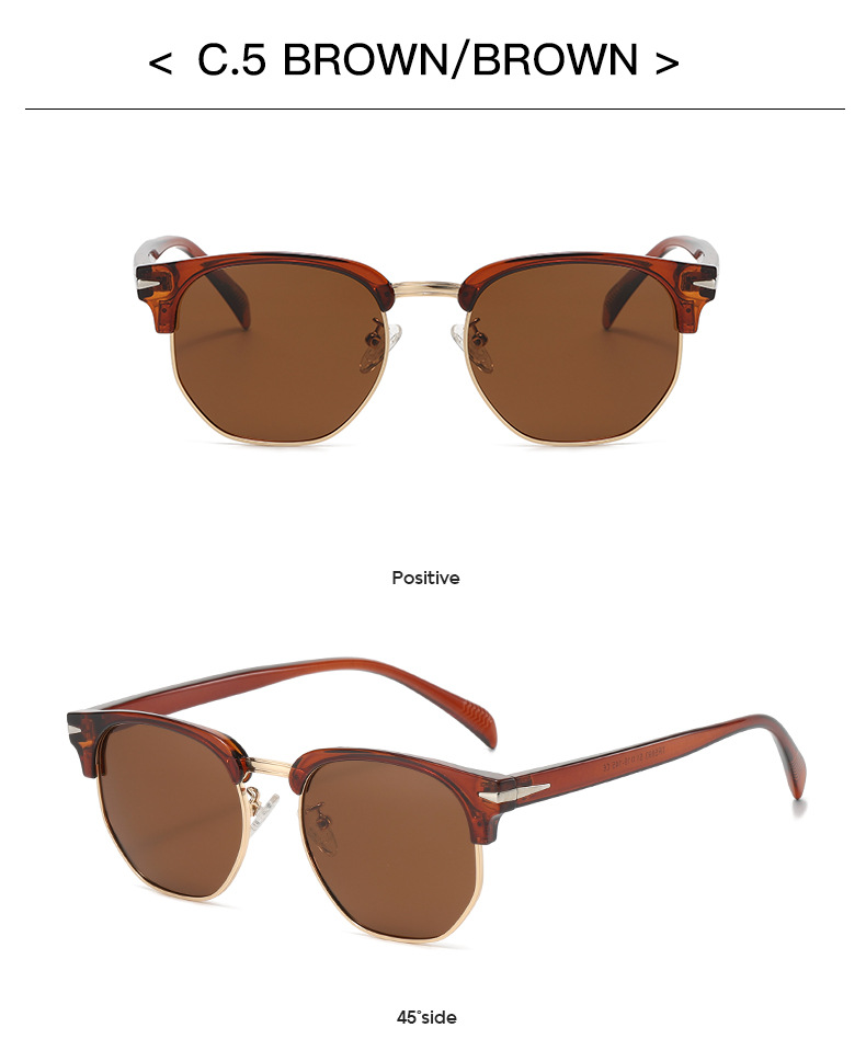 96g Weight Half Frame Glasses Structure Sunglasses Classification Tac, UV400 Protection Lens Material Special-Shaped Mirror Glasses Style Holiday, Travel, Party Occasion Solid Color Pattern All Seasons Season Women's Gender Retro, Sweet Style Retro Sweet Solid Color Tac UV400 Protection Special-Shaped Mirror Half Frame Women's Sunglasses 18