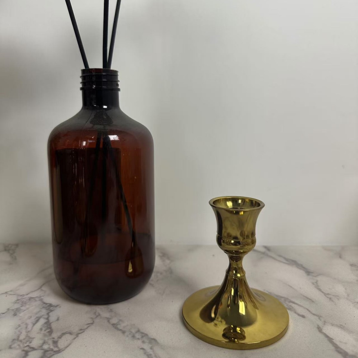 Transfronterizo Amazon Black Candelabro para la decoración de la repisa de la mesa de Navidad de acción de gracias festiva o hogar