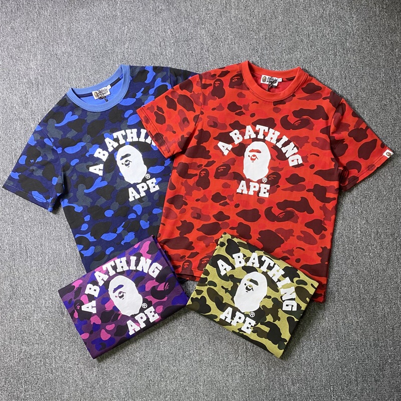 Cross-border foreign trade wholesale camouflage monkey head 3D printed short-sleeve casual trendy brand Ape T-shirt summer shark half-sleeve Cross-border foreign trade wholesale camouflage monkey head 3D printed short-sleeve casual trendy brand Ape T-shirt summer shark half-sleeve