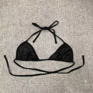 European and American Sexy Lingerie Women's Sexy Foreign Trade Girl Design Bikini Bra Single Layer Backless Tube Top Halter Neck