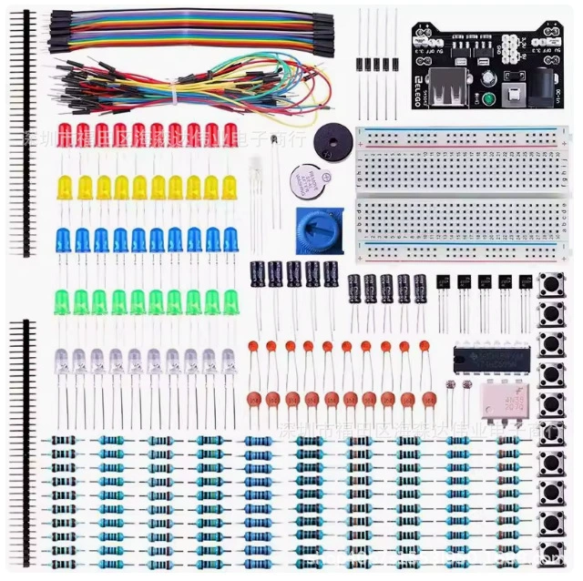  breadboard на 400 отверстий для UNO R3, комплект компонентов, совместим без 140 коробка проводов