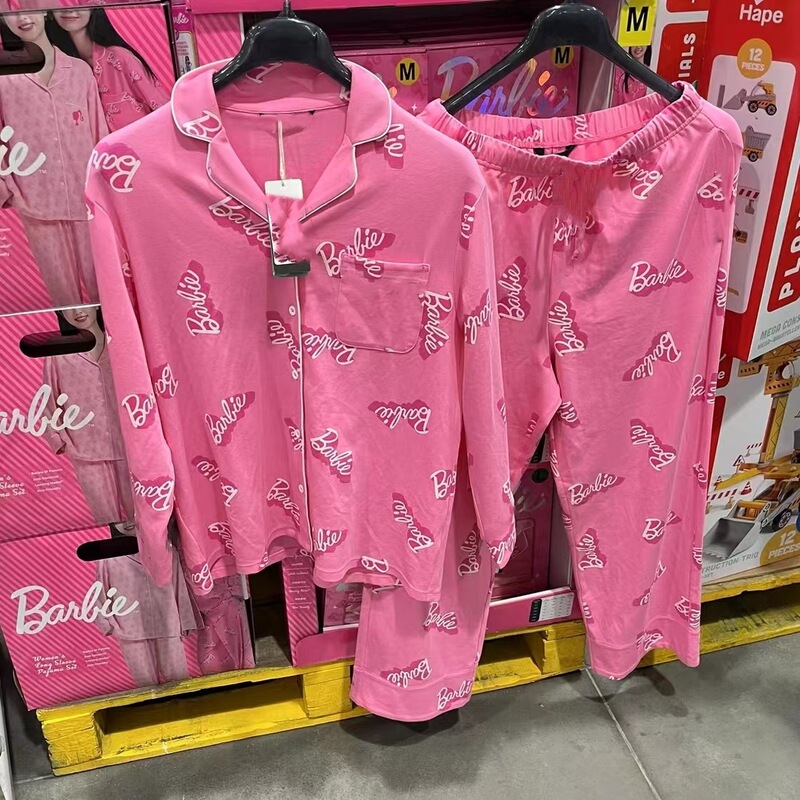 外国貿易のパジャマの女性の春秋の軽い豪華なストライプは高級感の家庭服の甘い薄い長袖の夏のスーツを着ることができます。|undefined