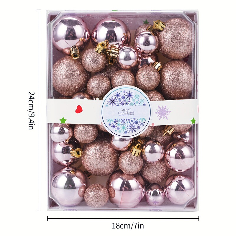 クロスボーダー人気スポットクリスマスボール42個クリスマスデコレーションボールお祭り雰囲気クリスマスツリーデコレーションペンダントメーカー|undefined