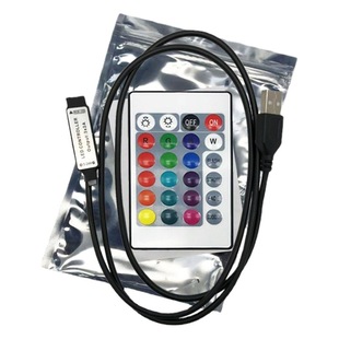 Manufacturer Haoxin infrared 24-key USB controller mini single-head rgb colorful LED light strip light bar controller