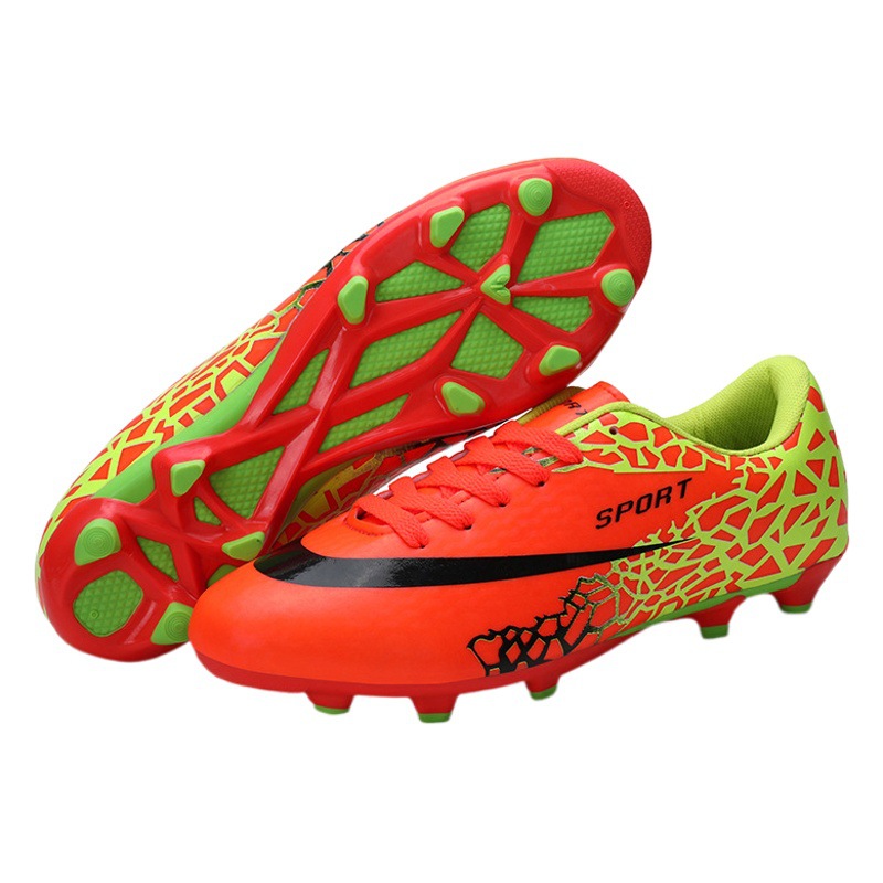 2022 zapatos de fútbol nuevo AG goma cómodo césped artificial hombres y mujeres adultos estudiante juventud antideslizante zapatos de entrenamiento