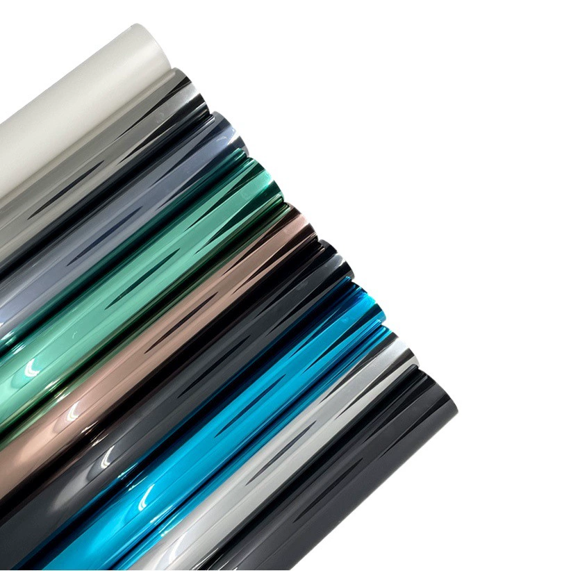 Оконная солнцезащитная теплоизоляционная пленка Односторонняя перспективная электростатическая безрезиновая стеклянная пленка Солнечная пленка Домашний балкон затемняющий пленка