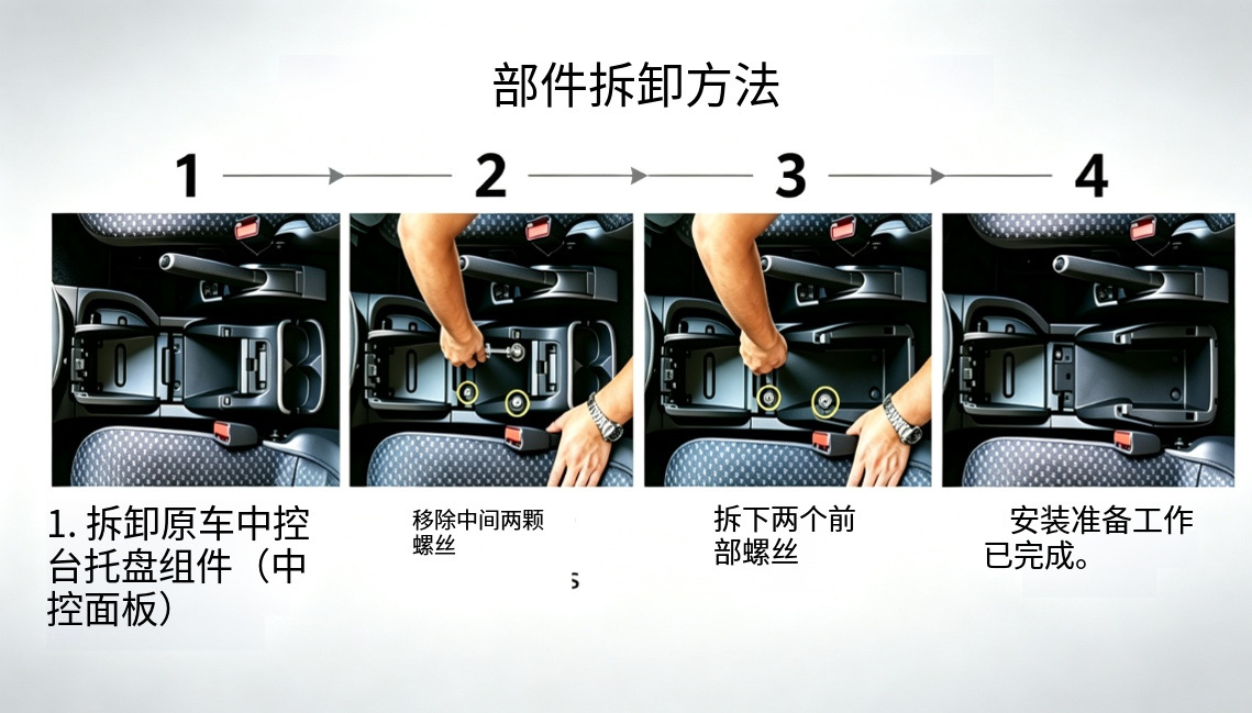 Nissan NV200 armrest box storage box with sliding cover, central storage box, car interior accessories, vehicle-specific