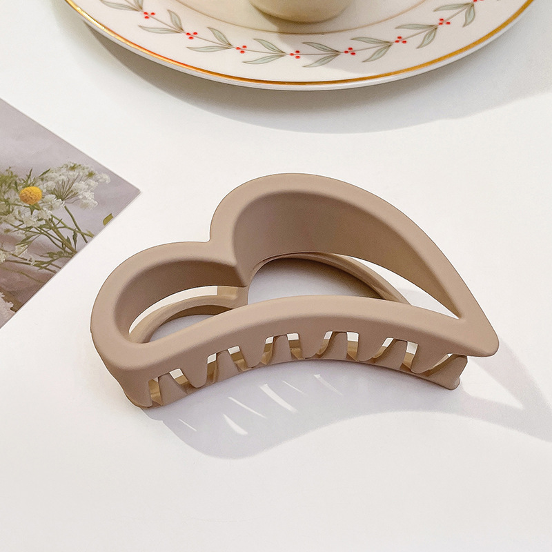 Accesorios para el cabello de pinza de tiburón de acrílico grande de Corea, clip de agarre para el cabello de disco simple, tocado de horquilla de cabeza femenina al por mayor