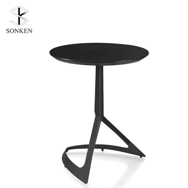Simple Fashion Foldable Round Table Household Balcony Table Milk Tea Shop Coffee Table Negotiation Table