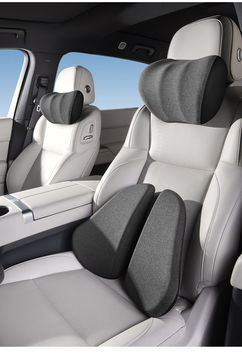 Car lumbar support electric heating massage cushion for long-term sitting in the car, lumbar support pad, car-mounted heating neck pillow