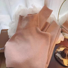 紫色高领毛衣女秋冬新款软糯内搭高级感修身显瘦纯色针织打底衫女