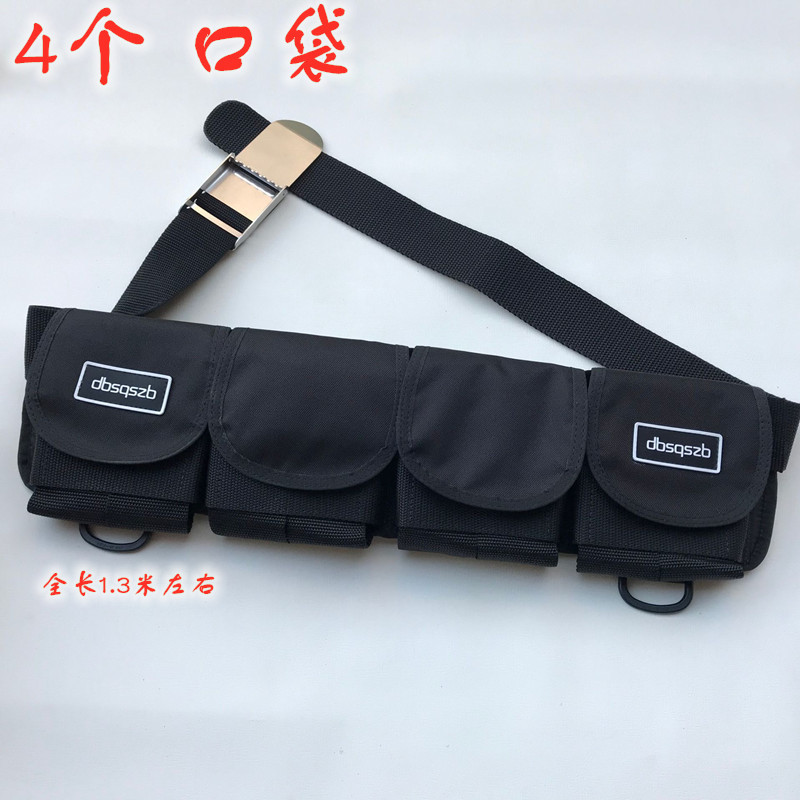 Diving Belt Pocket Type Diving Weight Bag Diving Lead Bag Diving Weight Belt Quick Shackle Buckle 4-Pack