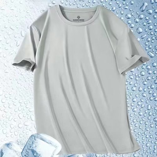 Summer men's t-shirt new style short-sleeved fashion sports thin quick-drying large size half-sleeved T-shirt top