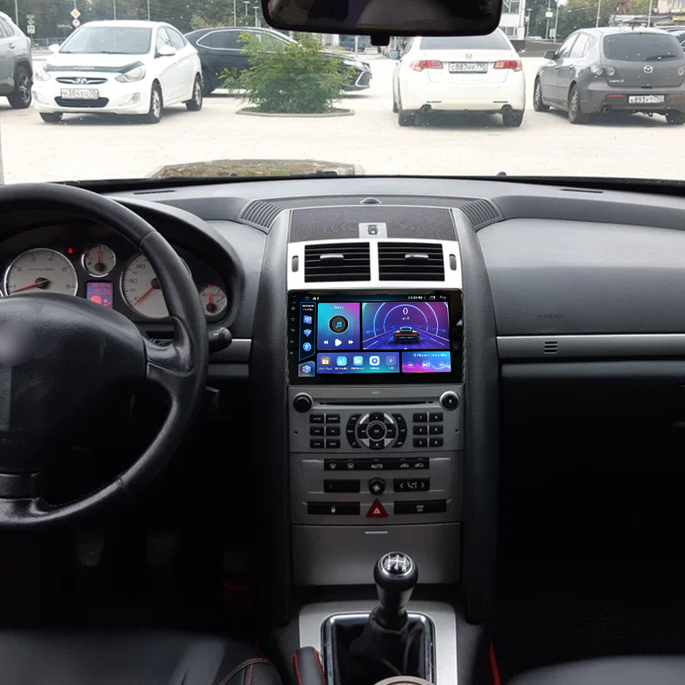 Aplicable para el modelo 04 ~ 11 de Peugeot 407 Android navegación integrada de cuatro núcleos / motor de ocho núcleos