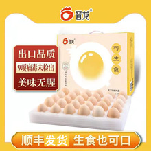 晋龙鸡蛋可生食30枚礼盒装鸡蛋现货批发新鲜土鸡蛋健康生吃