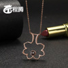 Pendant, photo, fashionable necklace, silver 925 sample, European style, simple and elegant design, wholesale