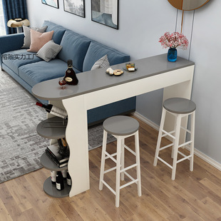Small Apartment Bar Table Household Simple Modern Living Room Entrance Small Bar Sofa Side Table Dining Room Light Luxury Partition Cabinet