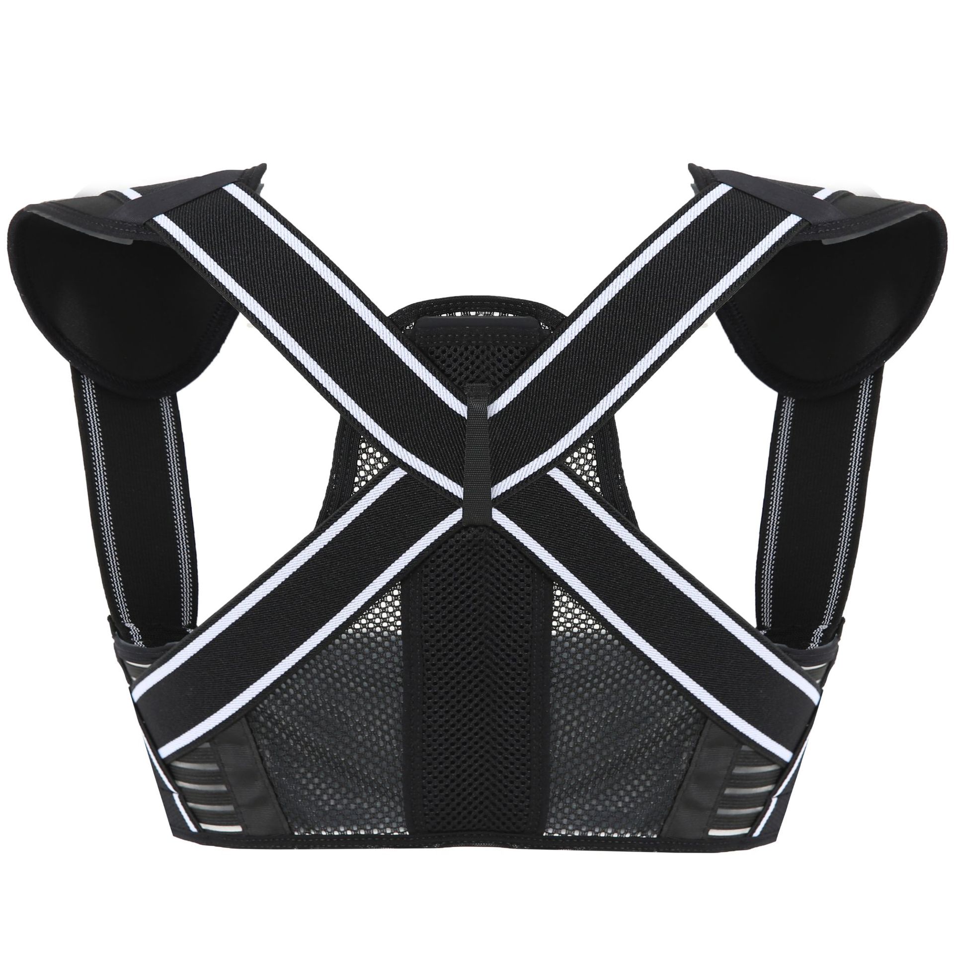 跨境爆款背部矫正男女黑色时尚挺胸开肩透气防驼背矫正坐姿矫姿带