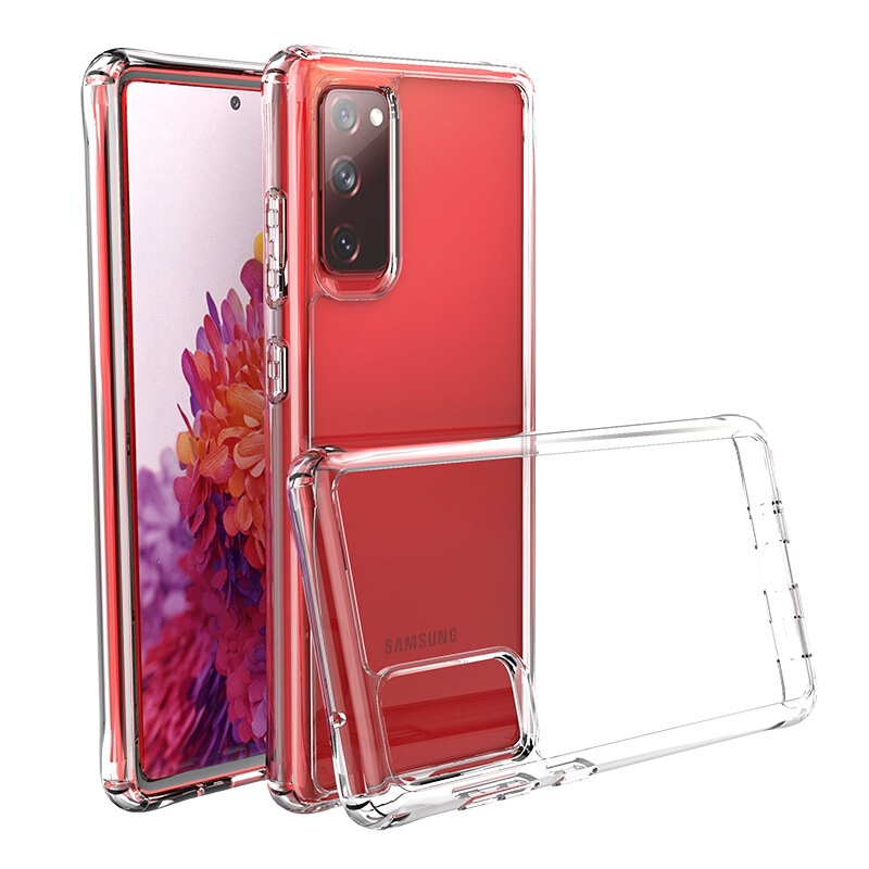 Suitable for Samsung S20 Fe Mobile Phone Case, Galaxys20 Four-Corner Anti-Fall Note20 Mobile Phone Case, Transparent Anti-Fall Tpu