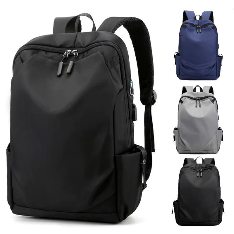 Casual Backpack Men's Business Computer Backpack Large Capacity Travel Boarding Bag Fashionable Junior High School Student School Bag