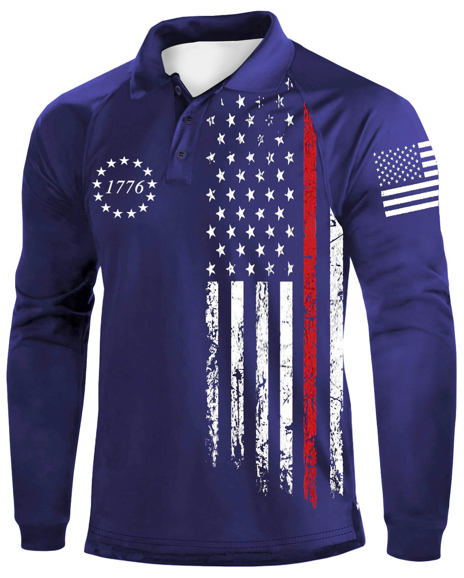 Jersey transfronterizo color a juego casual deportes impresión 3D retro streetwear sudadera camisa de manga larga Comercio exterior ropa de hombre