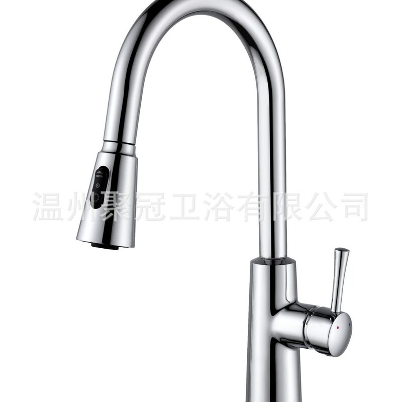High-end copper pull-out kitchen faucet for sink, universal kitchen sink hot and cold water faucet High-end copper pull-out kitchen faucet for sink, universal kitchen sink hot and cold water faucet