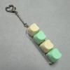 Four-button transparent shell-love (yellow 16