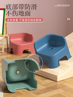 ♔ 2025 Summer Home Backrest Baby Kidsren's Stool Stackable Thickeneded Simple Small Stool Non-Slip Baby Meal
