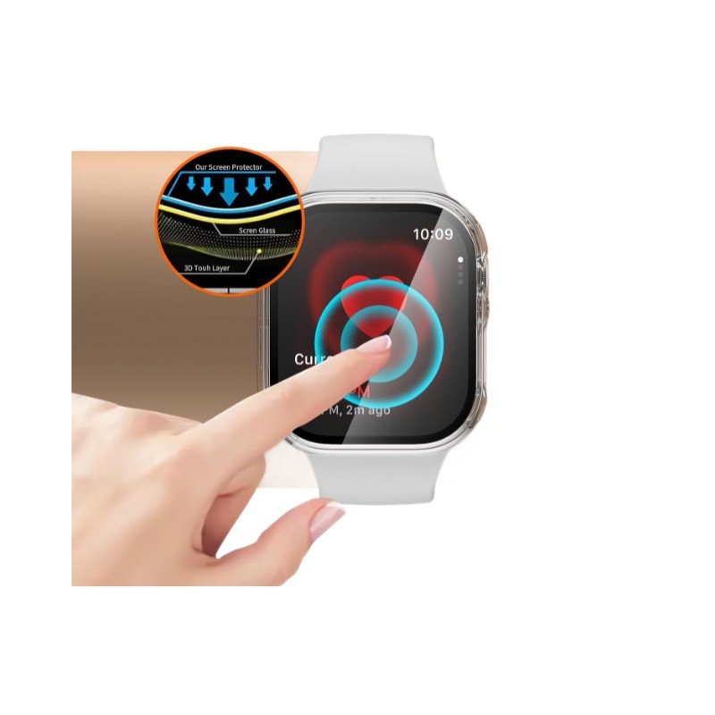 Aplicable iwatch8/7 funda protectora Apple S8 reloj caso TPU + PC Shell película integrada Apple Watch caso