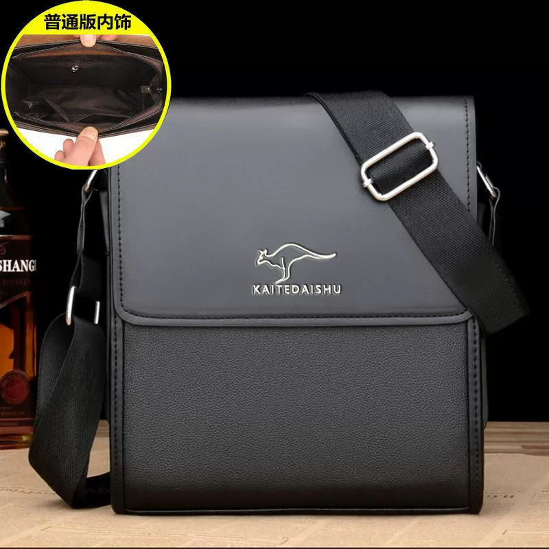 Сумка через плечо из натуральной кожи, прочная casual crossbody, коричневая или черная