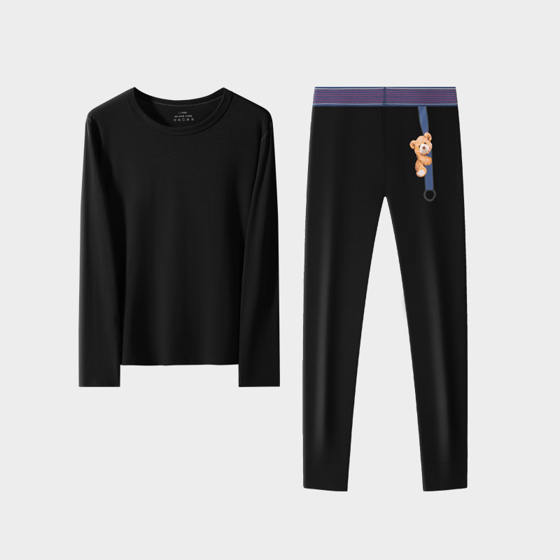 男士保暖内衣套装秋衣秋裤秋冬纯棉保暖家居棉毛衫棉毛裤衬裤全棉