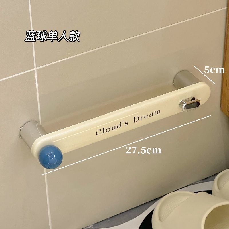 Estantes de zapatillas de baño de choque de colores, baños perforados, baños, zapatos colgantes en la pared doméstica, estantes de drenaje