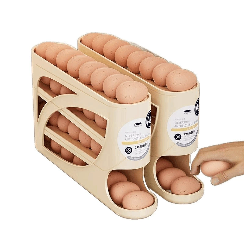 Катящаяся Egg-форма коробка для хранения еды с холодильником с боковой дверцей, специальный короб для сохранения свежести, аксессуар для хранения