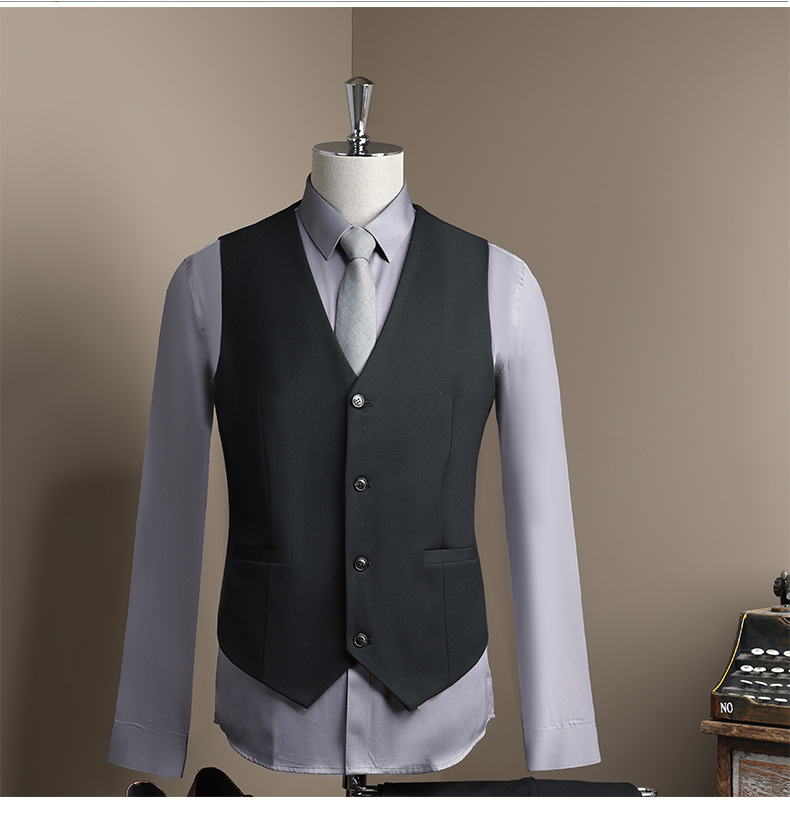 Modern Slim Fit Men's Blazer Single Button Wedding Business Suit_voghion.com