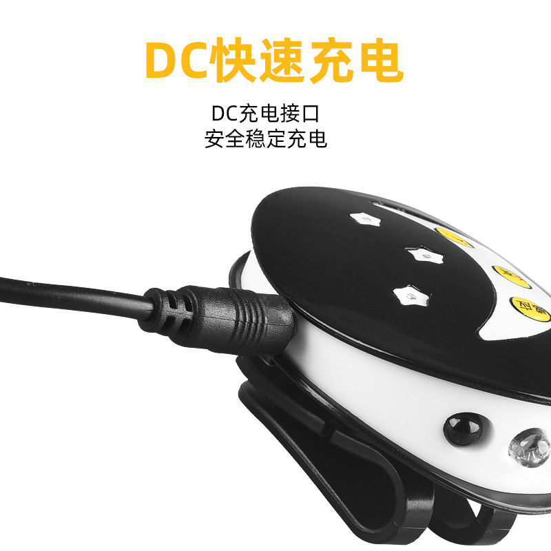 Lámpara de ala con sombrero de pesca nocturna multifuncional ultraligera, carga led, batería de larga duración, 12 horas, faro de inducción con clip para sombrero, pesca