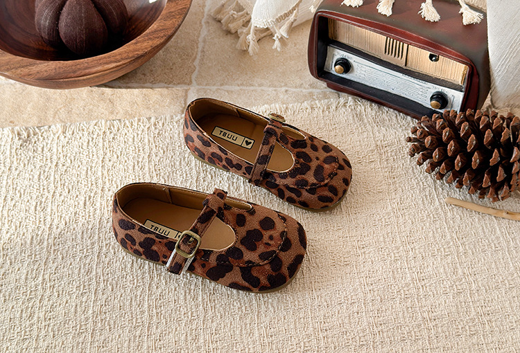 Mädchen Lederschuhe Mit Leopardenmuster Im Koreanischen Stil_voghion.com