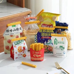 One piece creative French fries sealing clip, food seasoning package sealing clip, bagged snacks fresh-keeping and moisture-proof clip