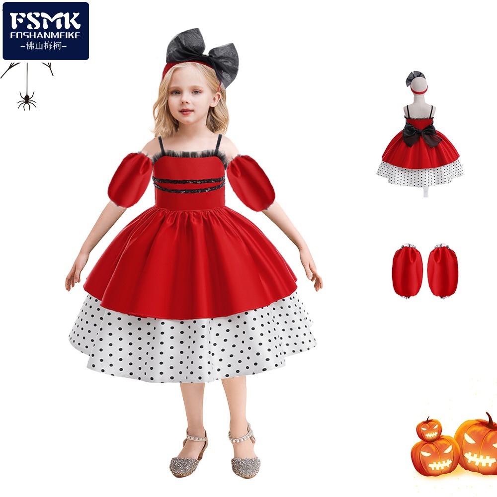 Red evening dress