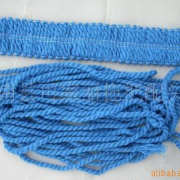 供应超细纤维拖把纱、超细纤维绳合股纱拖把编织纱大化纤维颜色纱